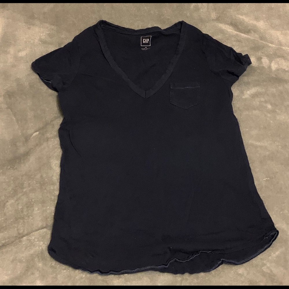 Blue v neck